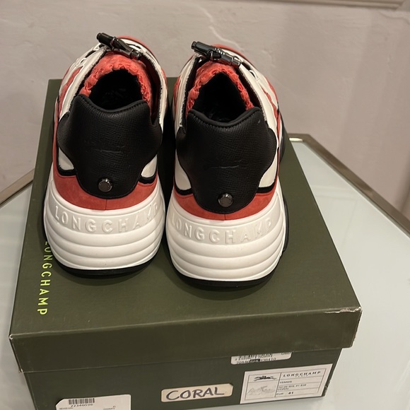 Classic French Brand Longchamp no tie sneakers 41 - Picture 6 of 8